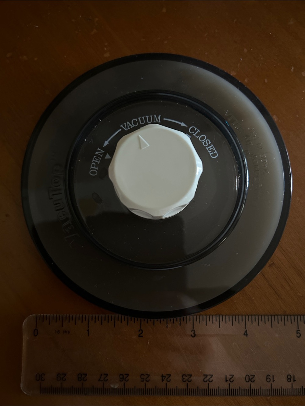 Vacuum Seal Lid with White Valve - Compatible Food Storage Accessory